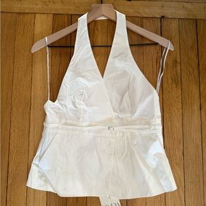 Zara White Halter Top
